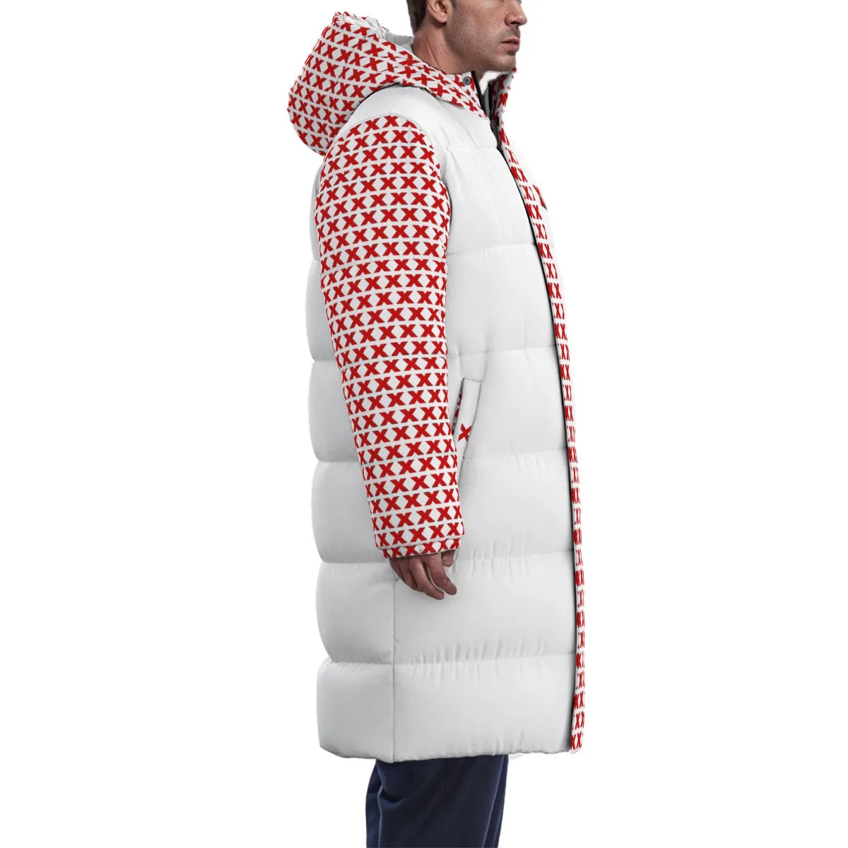 All-Over Print Unisex Long Down Jacket X8 cityboy, print