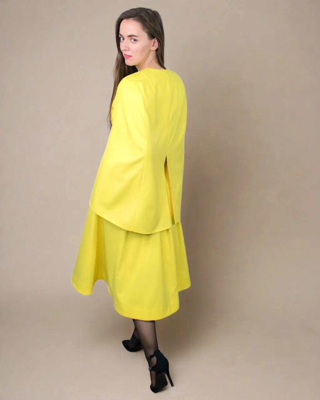 Amee Yellow Waterproof Raincoat