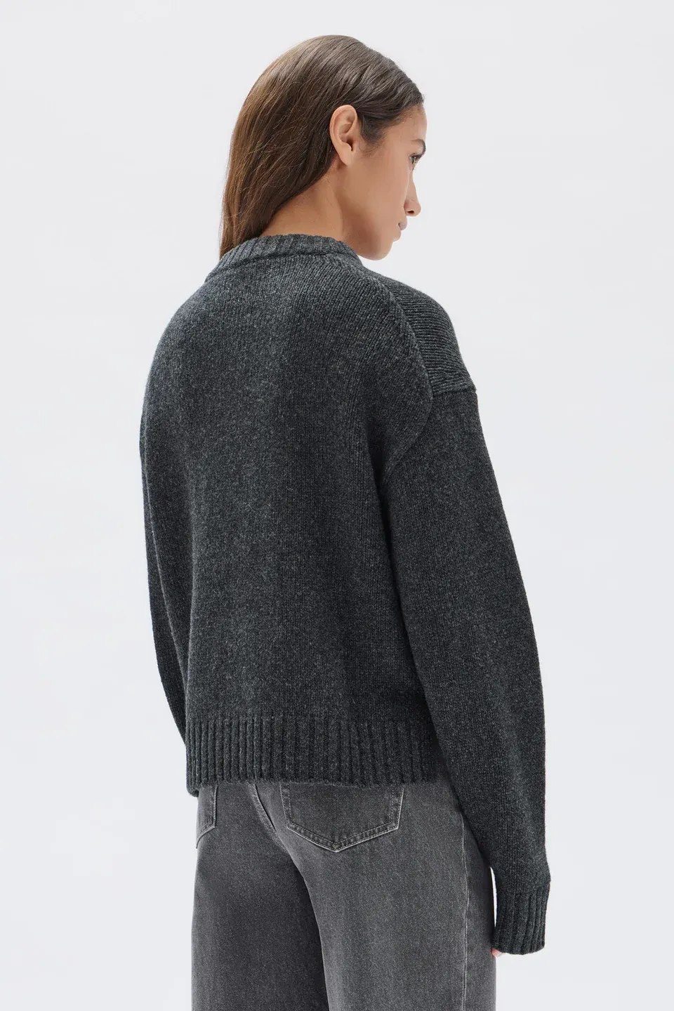 Assembly Label - Chlo Knit Jumper - Grey Marle