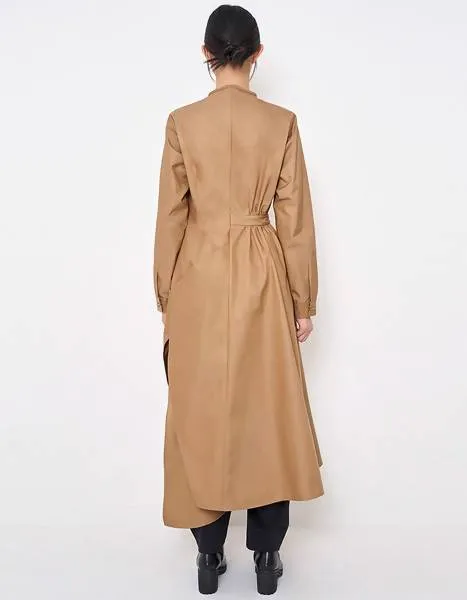 Asymmetry Draped Waterproof Coat