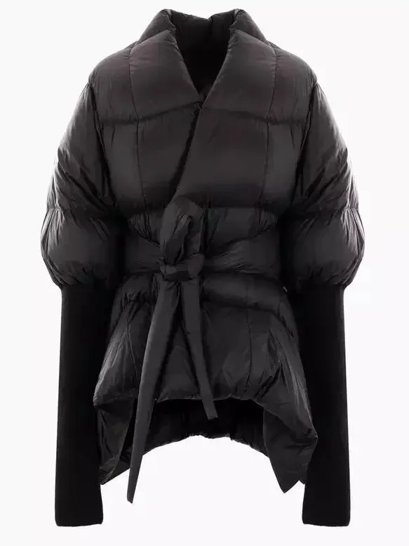 Black Batwing Duvet Down Jacket