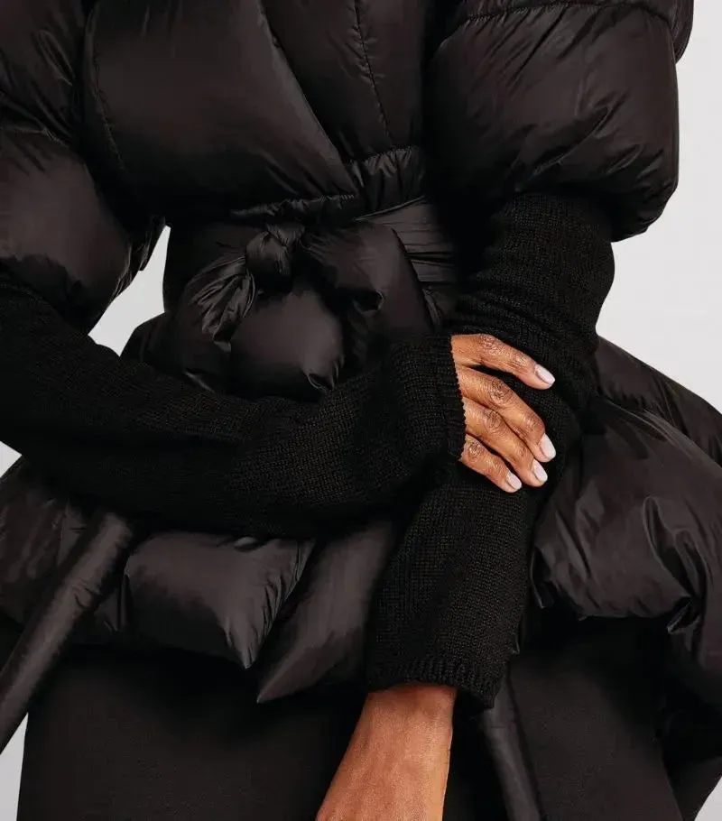 Black Batwing Duvet Down Jacket