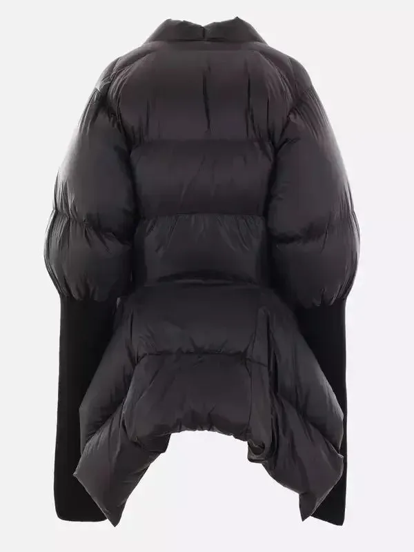 Black Batwing Duvet Down Jacket