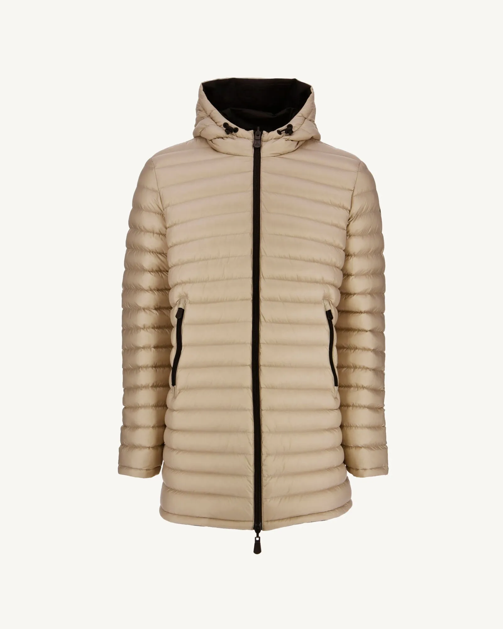 Black/Beige Reversible light puffer jacket Amsterdam