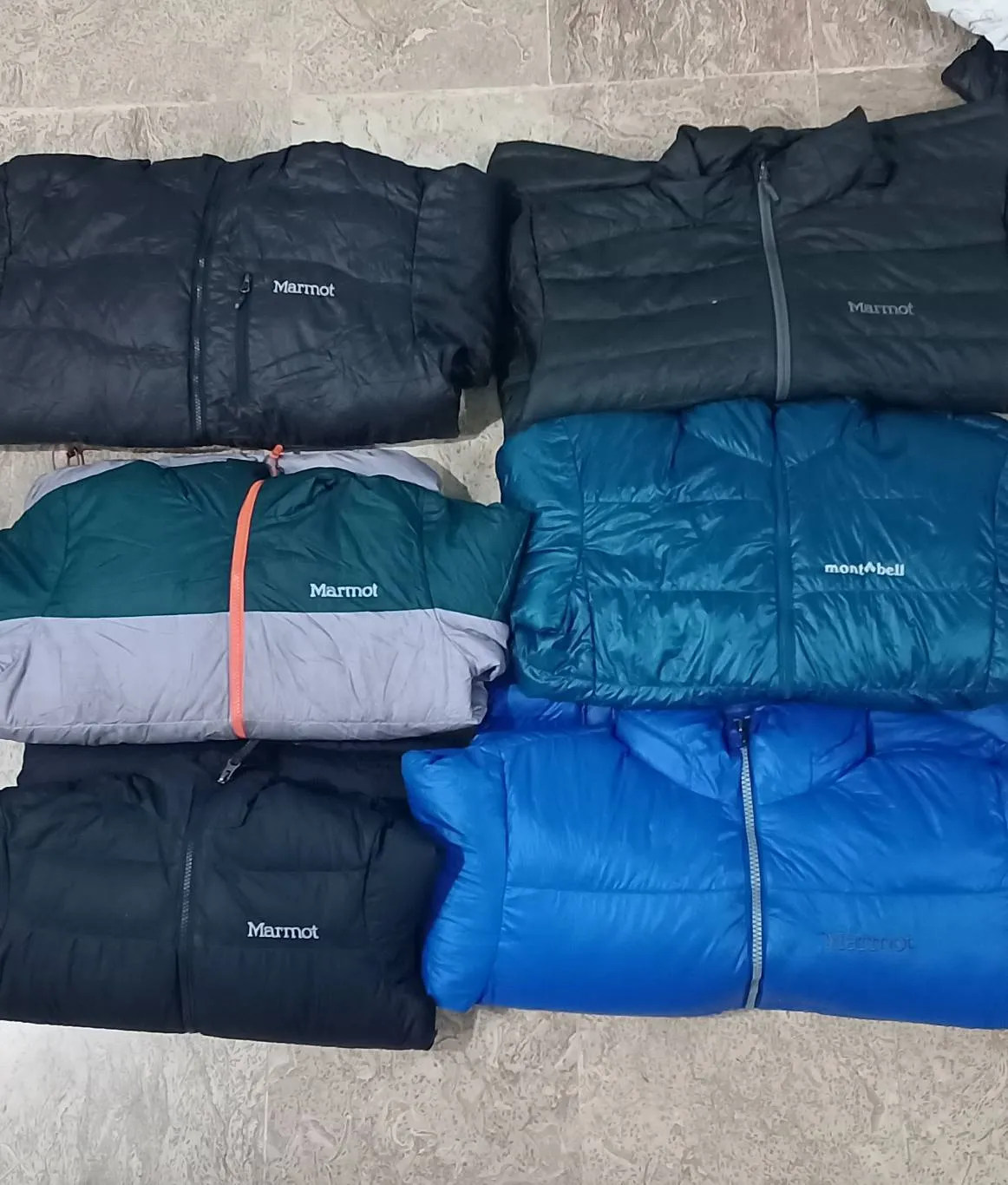 *Branded Marmot puffer jackets*