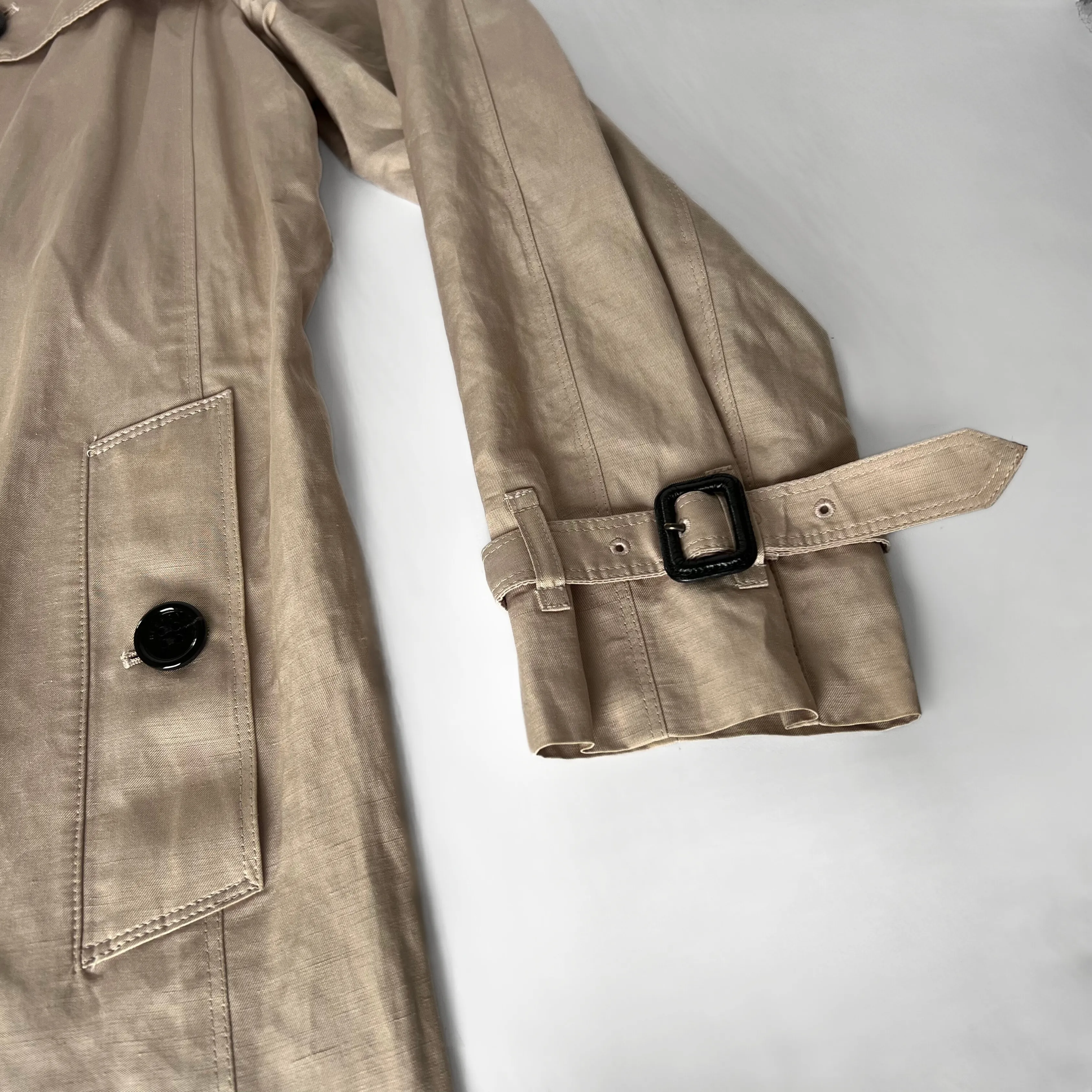 Burberry Trench Coat Linen Blend