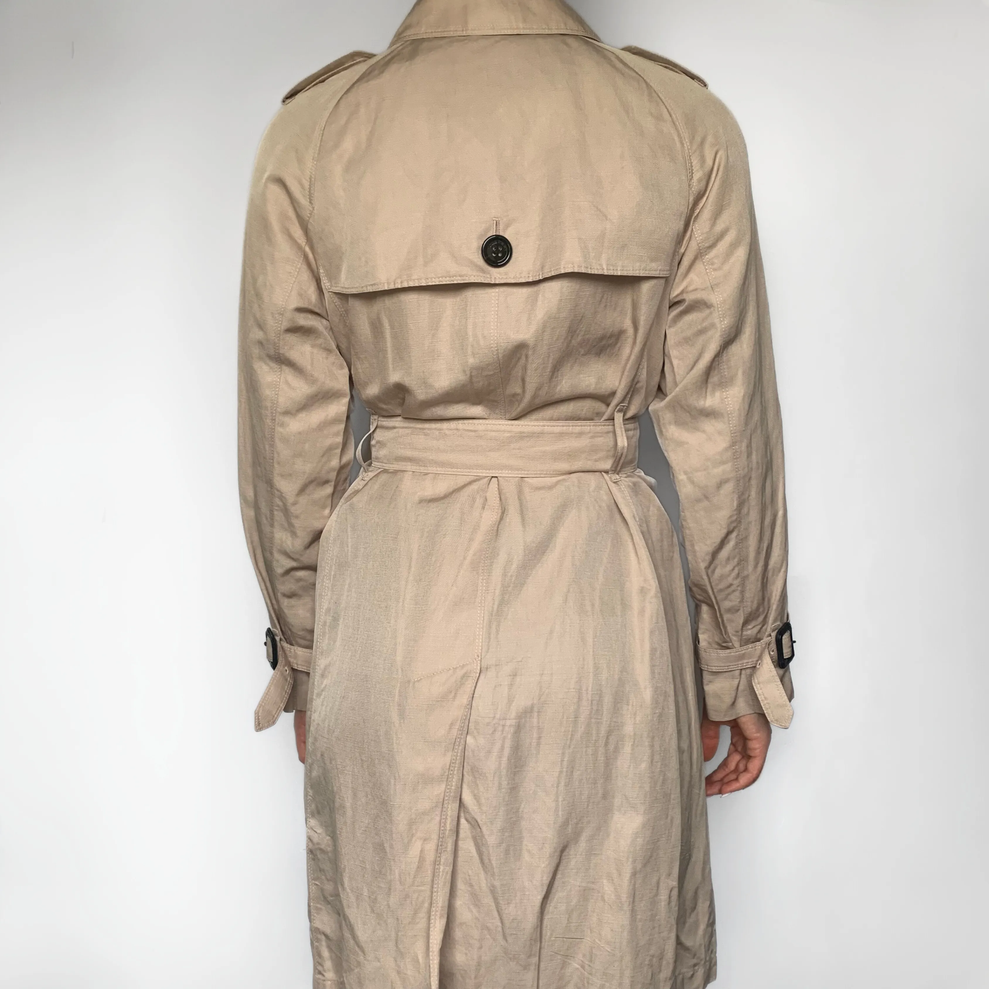 Burberry Trench Coat Linen Blend