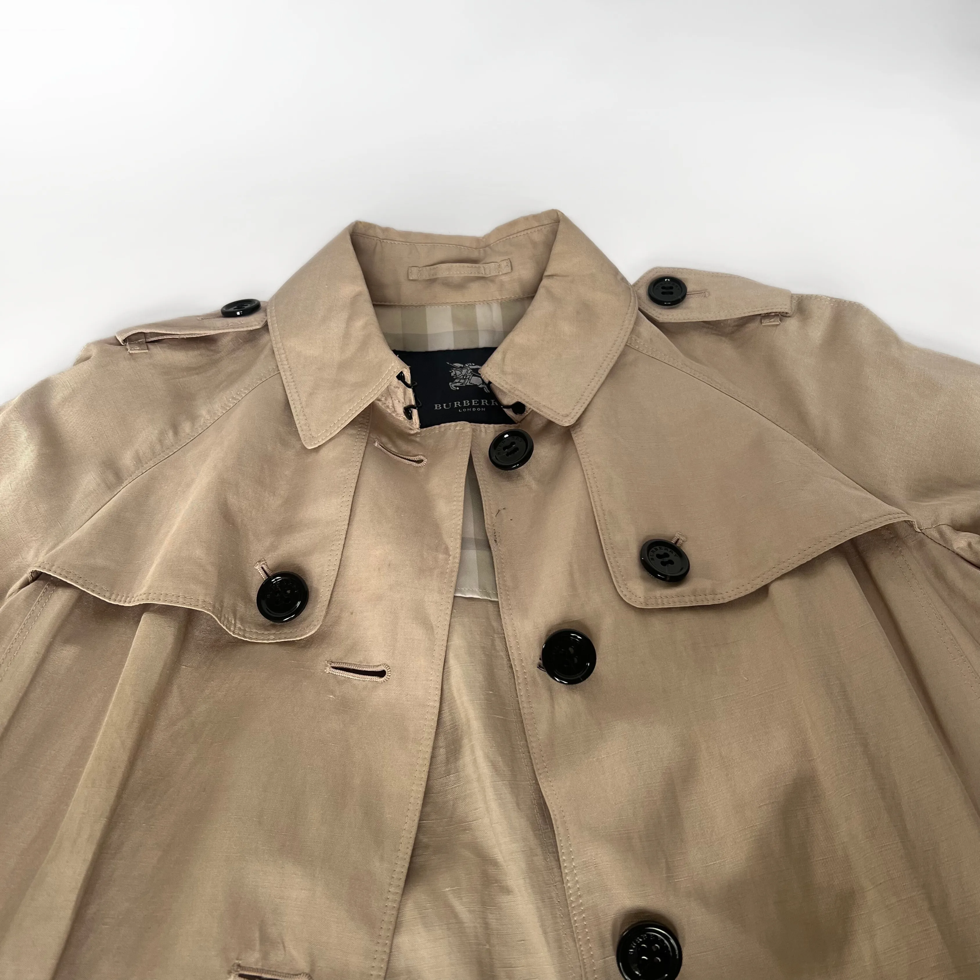 Burberry Trench Coat Linen Blend