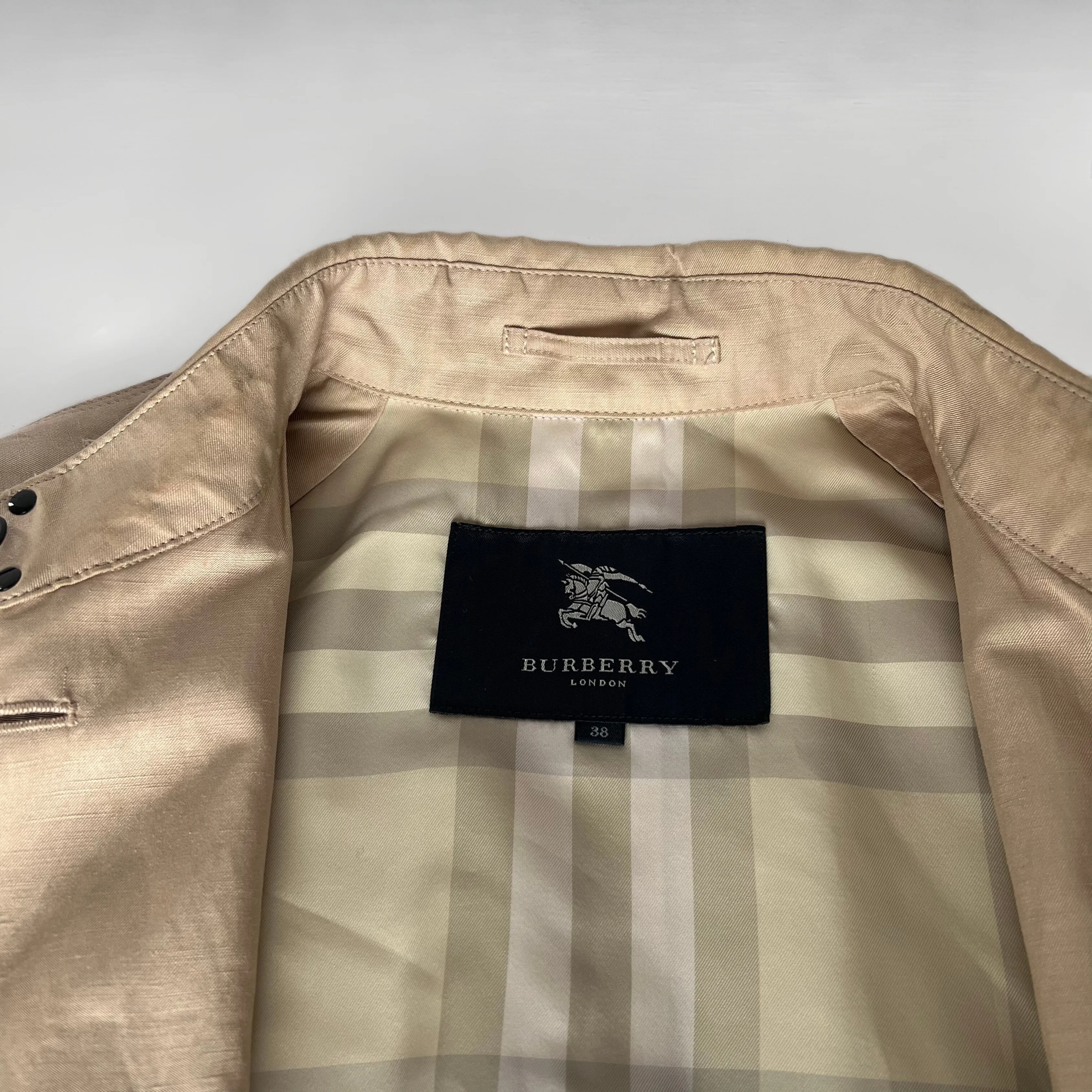 Burberry Trench Coat Linen Blend