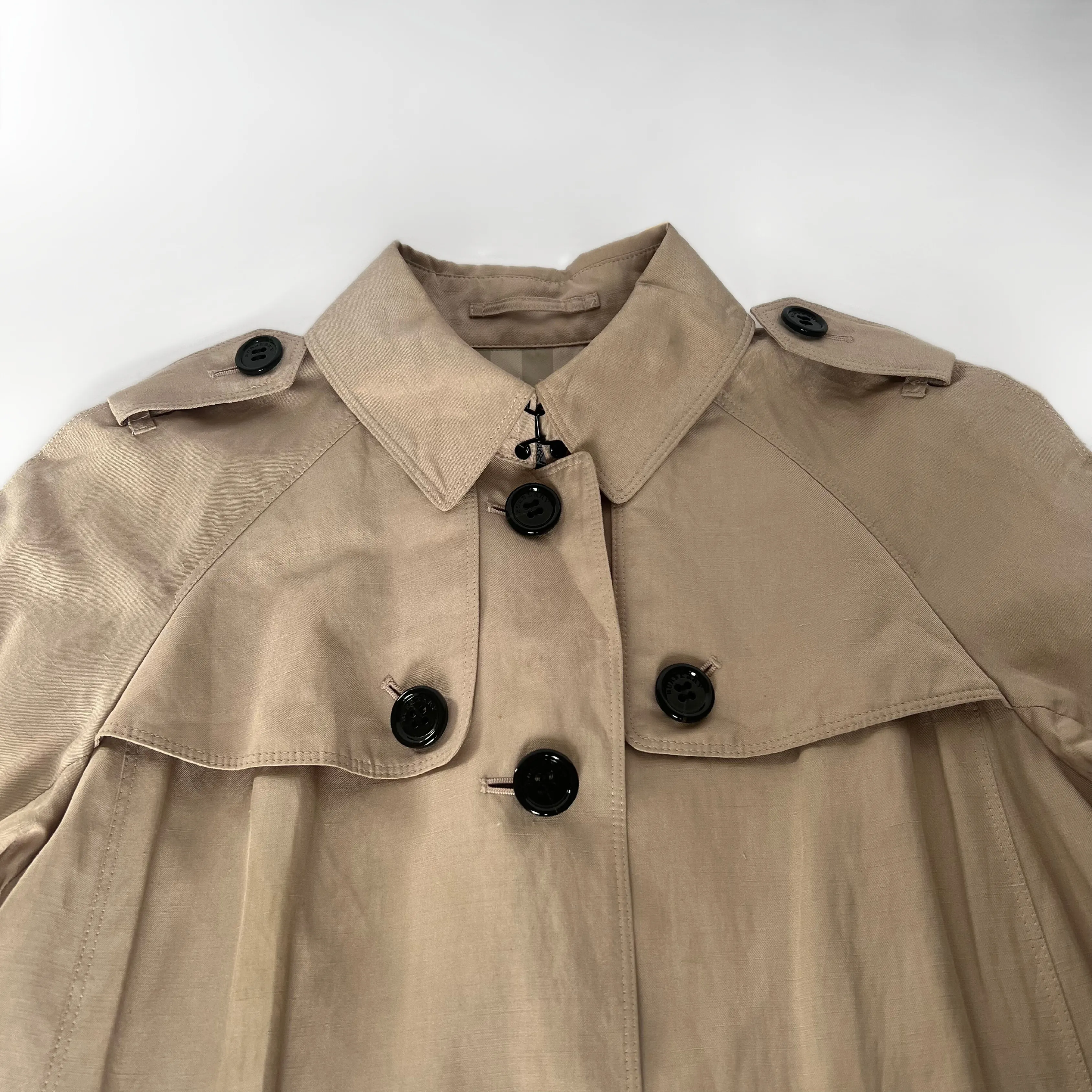 Burberry Trench Coat Linen Blend