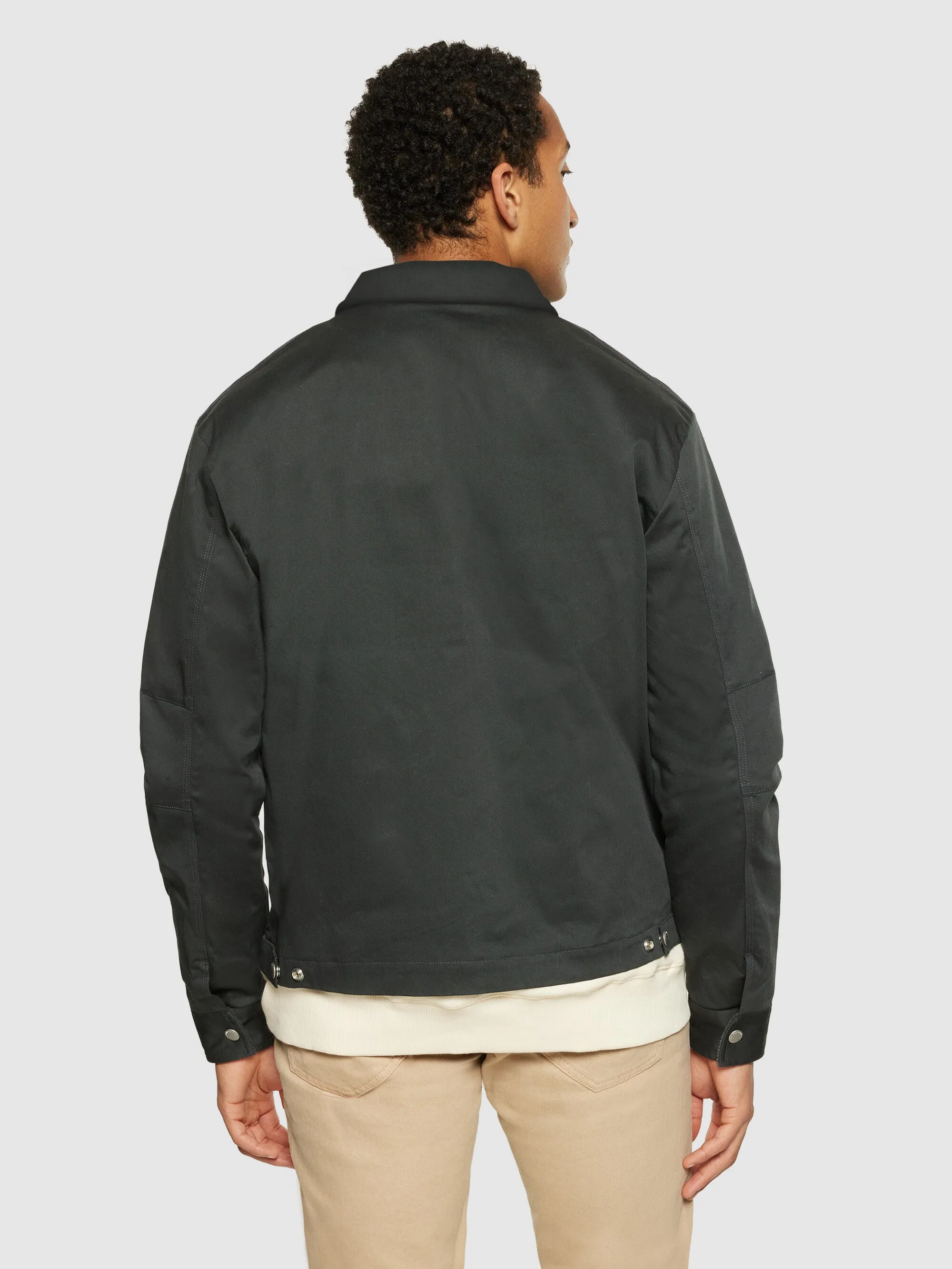 Canvas bomber jacket - GOTS - Phantom