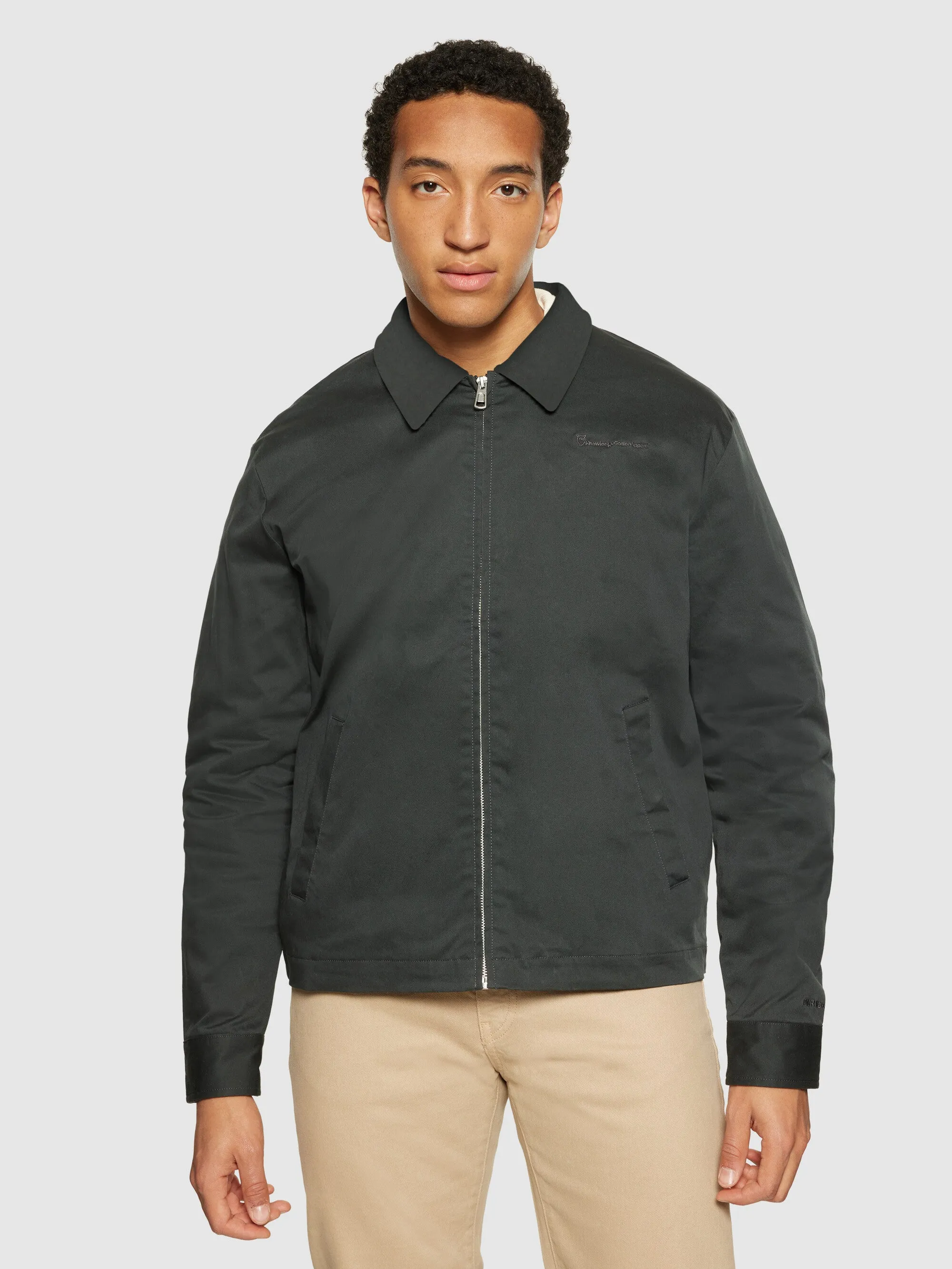 Canvas bomber jacket - GOTS - Phantom