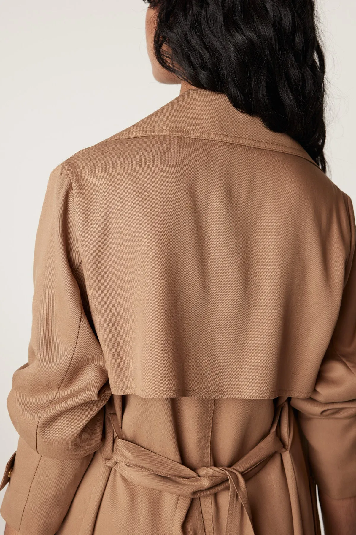 Carmen Tencel Trench - Camel