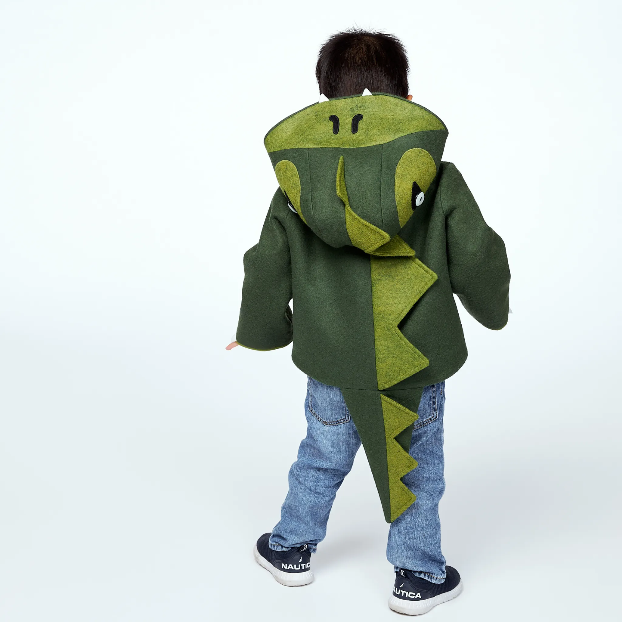 Cheeky Green Dinosaur Coat