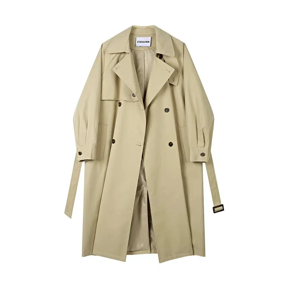 Classic Double-Breasted Trench Coat