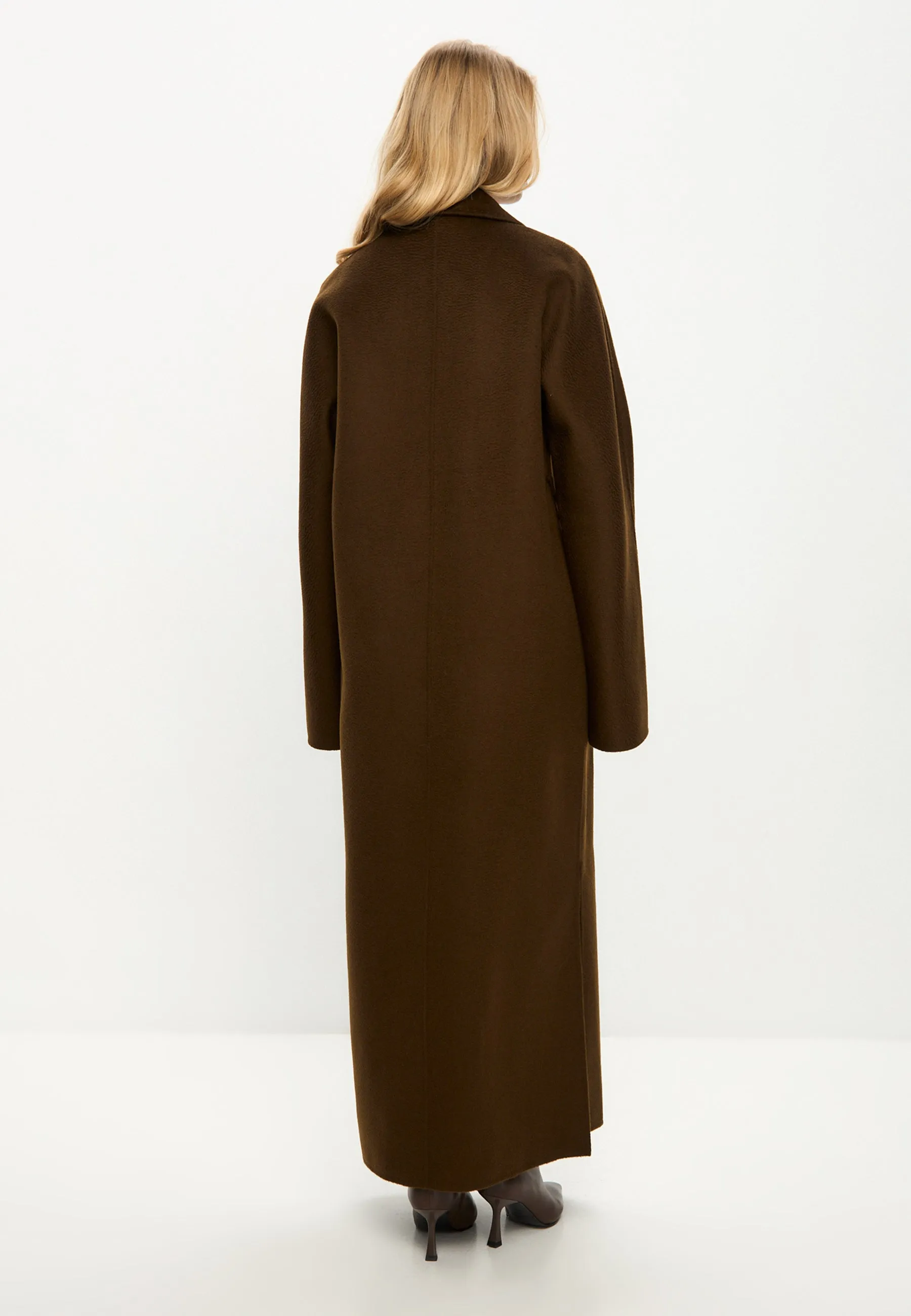 Classic Luxe Long Coat Rosie - Brown