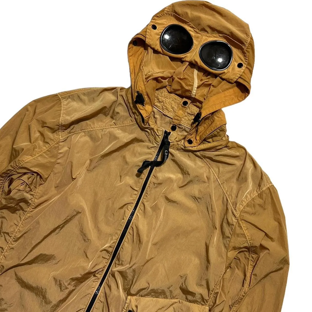 CP Company Peach Nylon Chrome Goggle Jacket