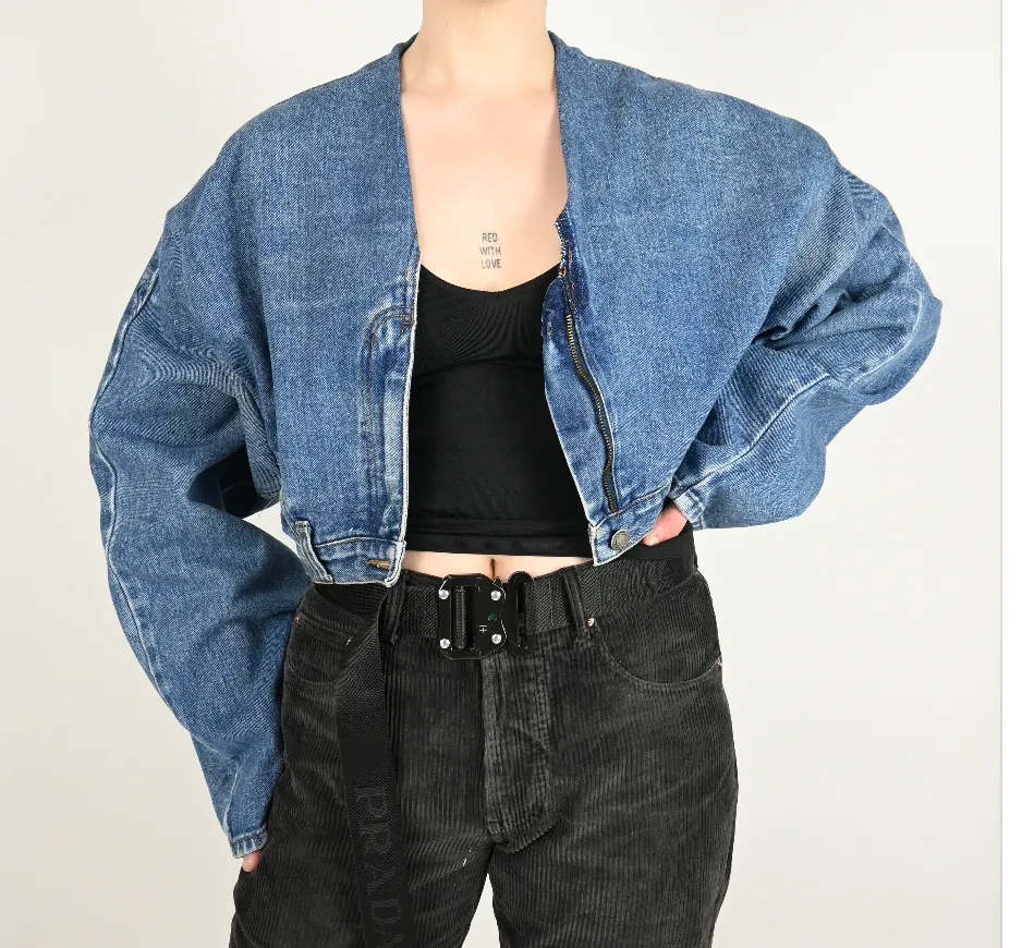 Denim Pants Jacket (Size M/L)