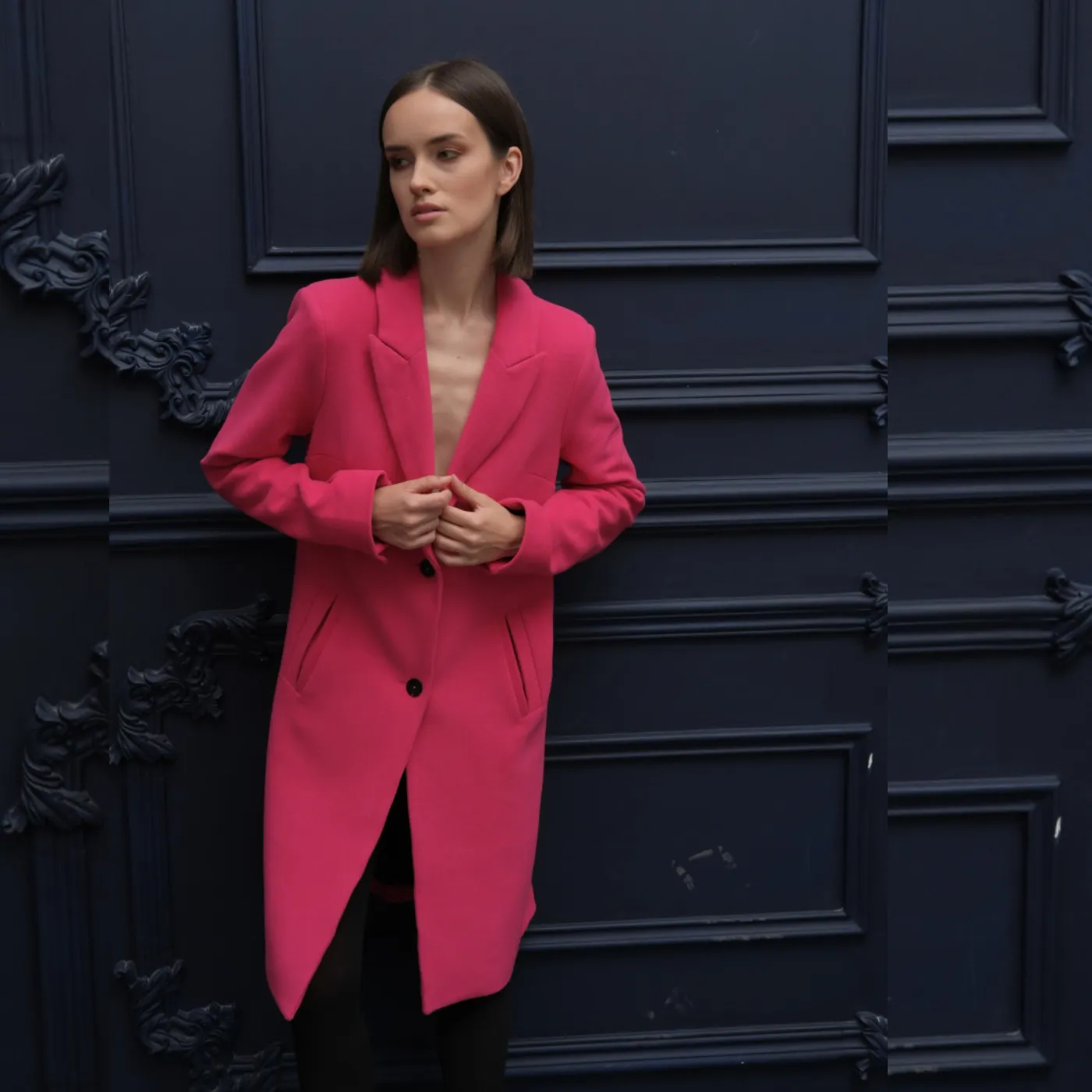 Eva Kayan Fuchsia Coat