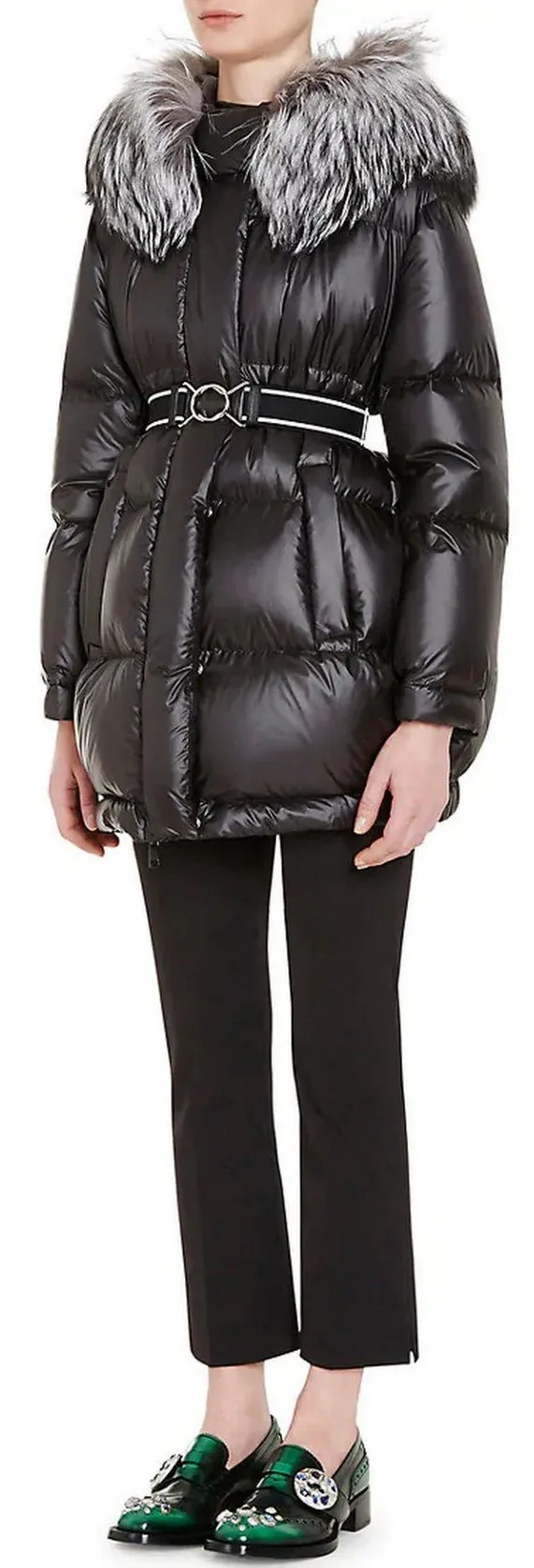 Fox Fur-Trimmed Puffer Jacket