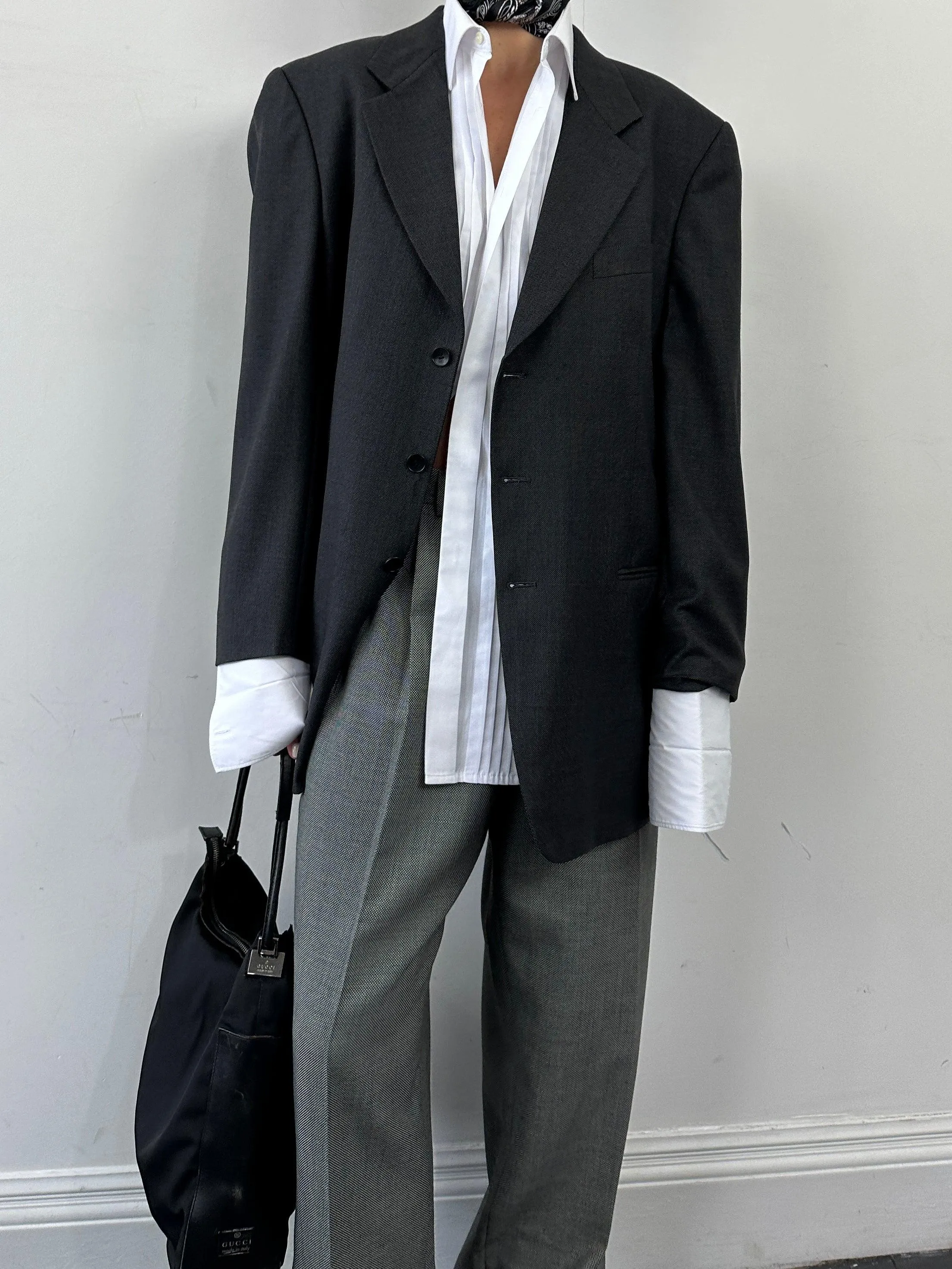 Giorgio Armani Pure Wool Single Breasted Blazer - 42R/XL