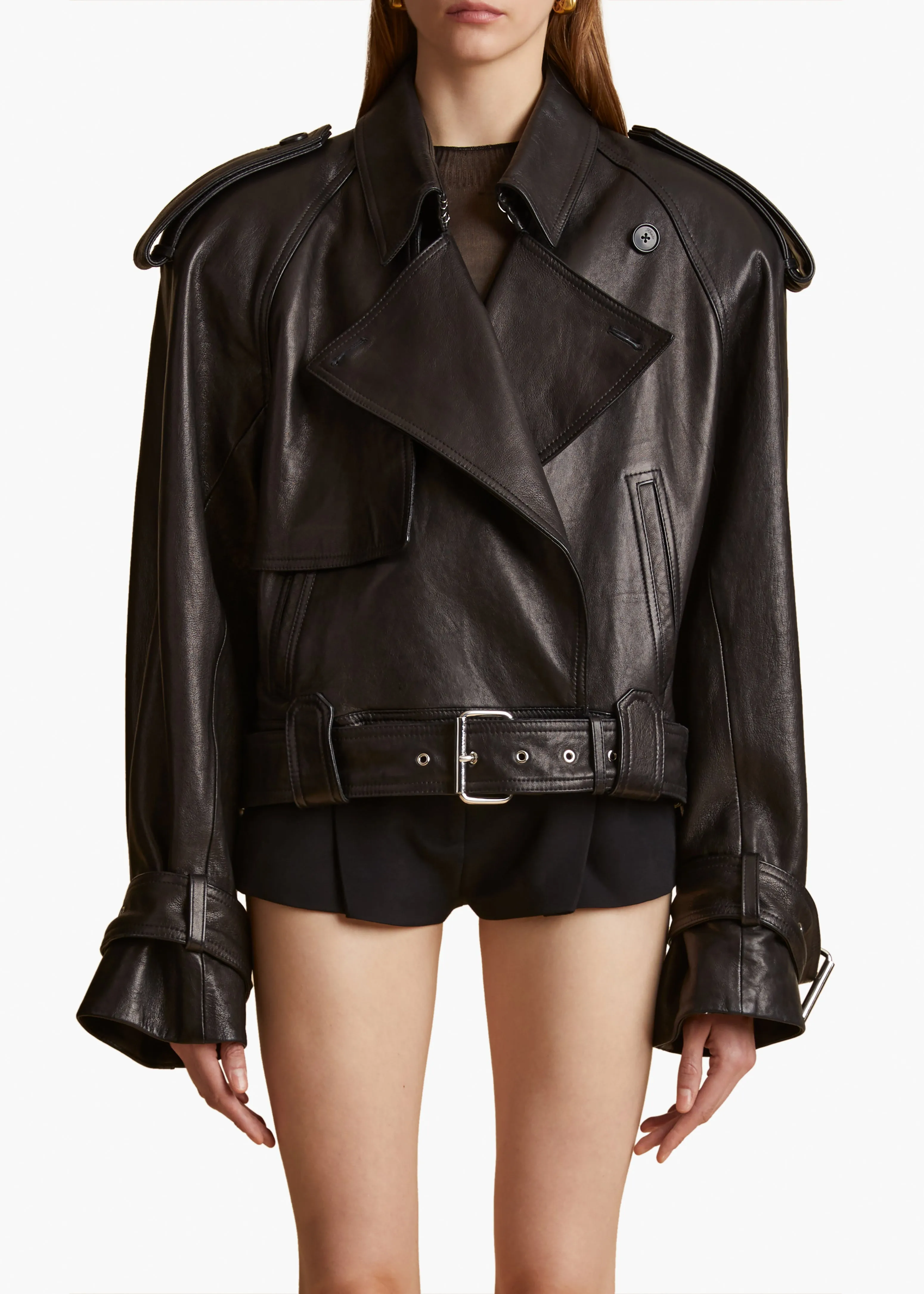 Hammond Jacket in Black Leather