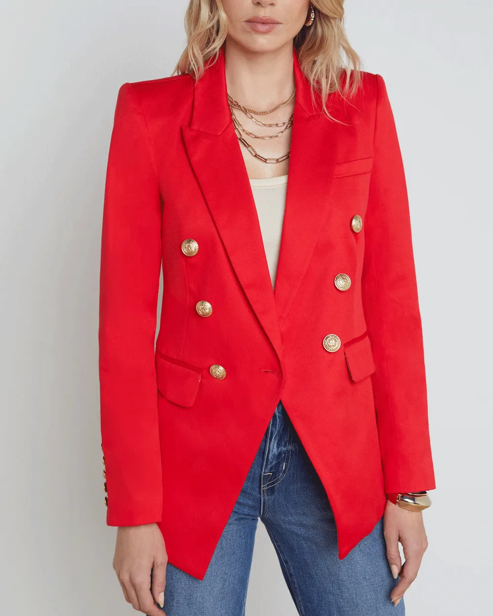 High Risk Red Kendi Double Breasted Blazer