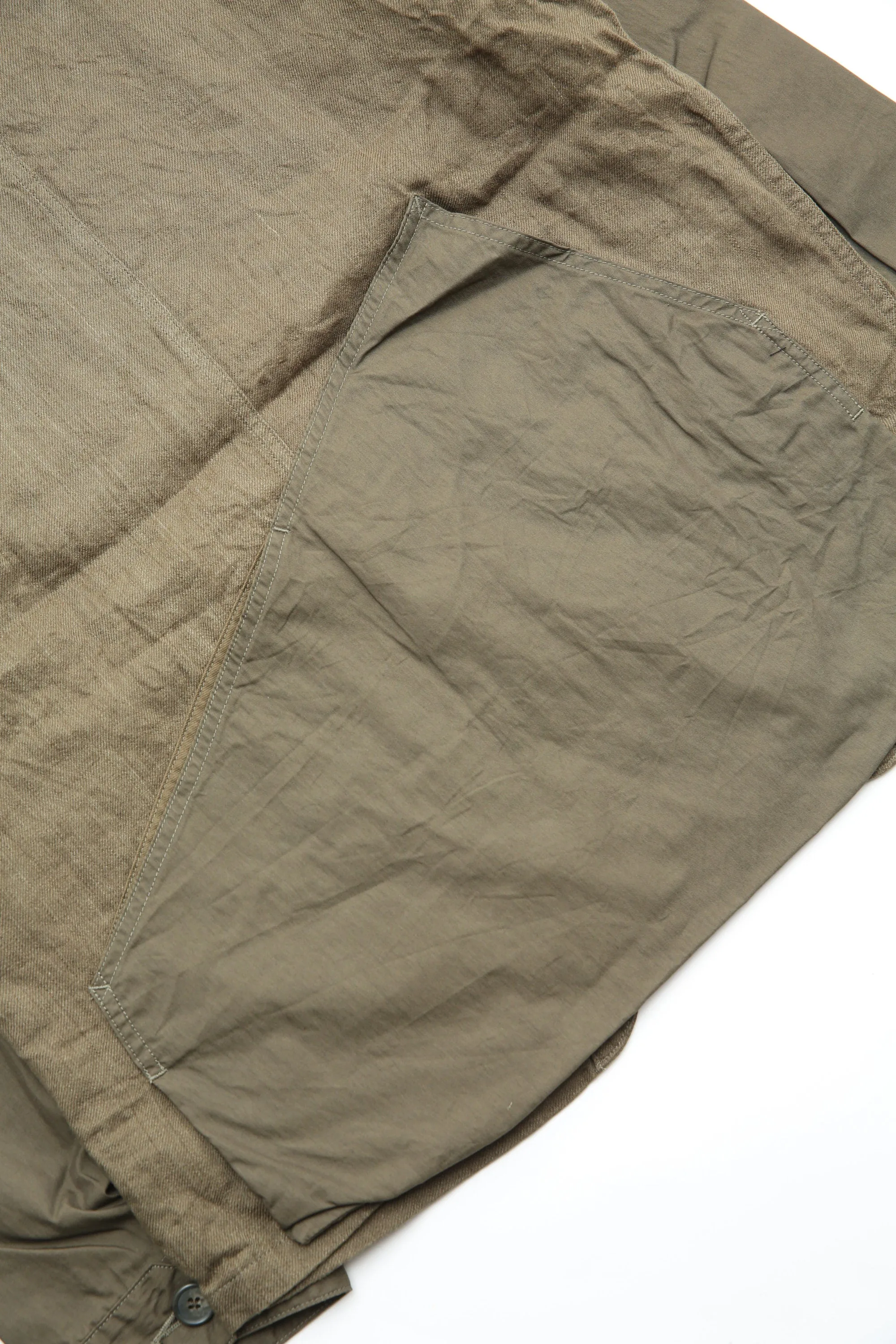 Kapital Linen Chino Cloth x Gabardine RINGOMAN Coverall - Khaki - (EK-1575)