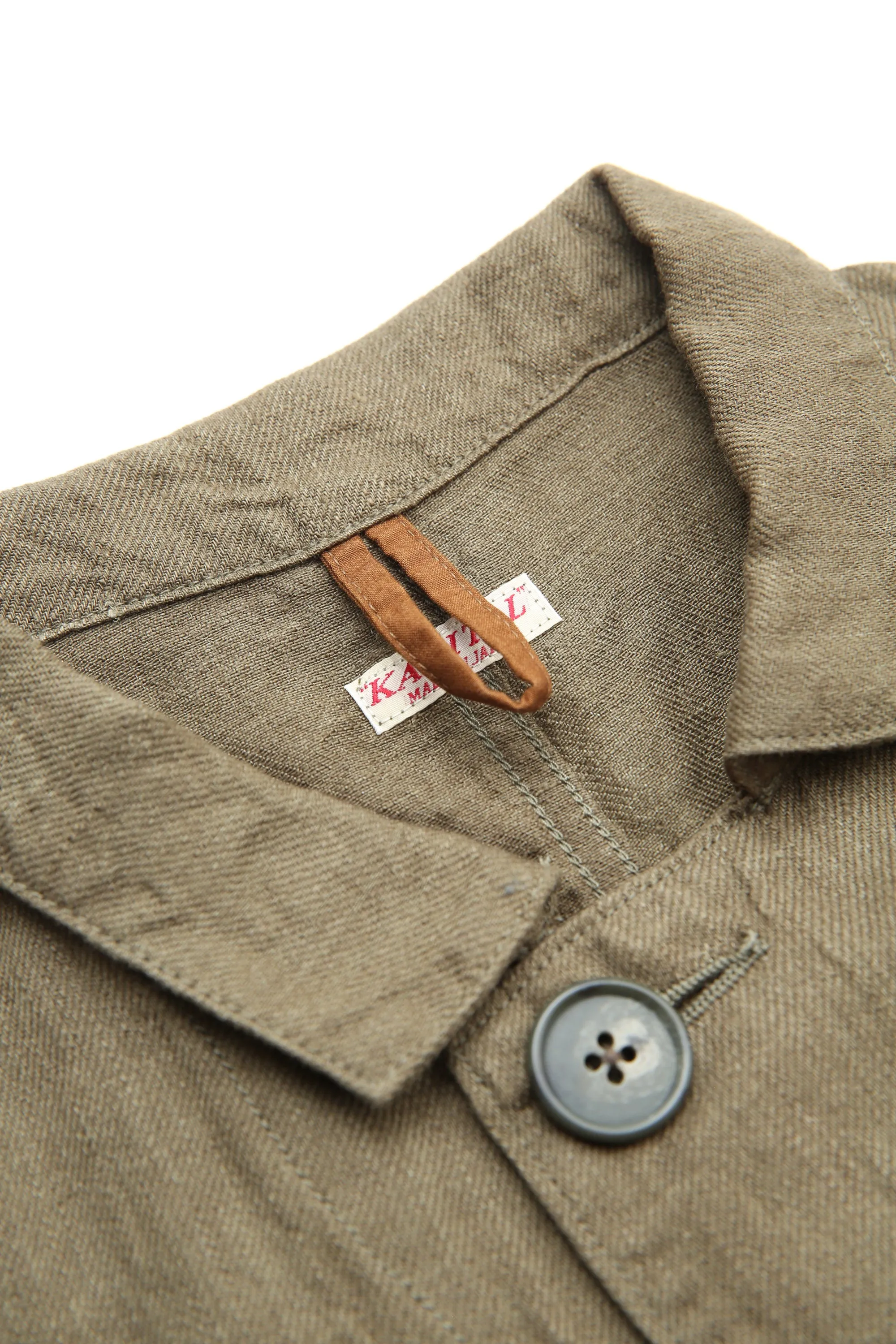 Kapital Linen Chino Cloth x Gabardine RINGOMAN Coverall - Khaki - (EK-1575)