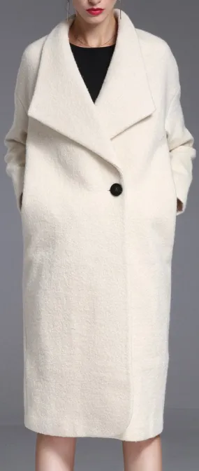 Large Collar Wool Coat