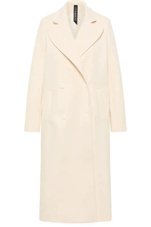 LES BLONDINETTES Cream Long Coat