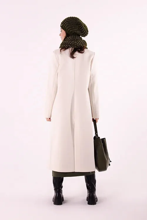 LES BLONDINETTES Cream Long Coat