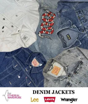 Levi's, Lee & Wrangles Denim Jackets 10pcs