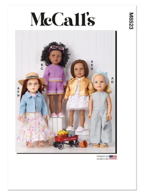 MCCALL'S - M8523 18" Doll Clothes