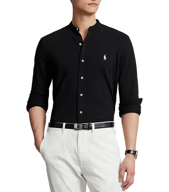 Men's Featherweight Mesh Shirt Polo Black