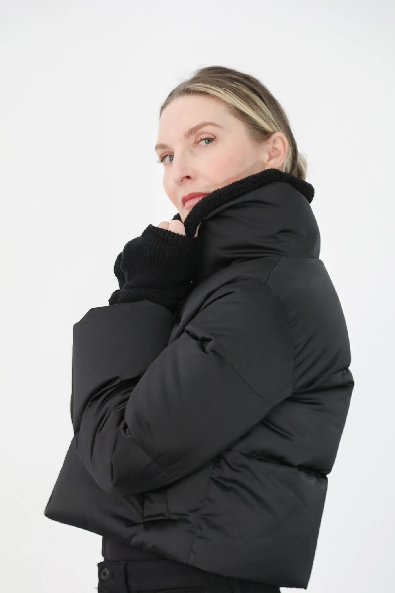 MERIBEL CROPPED COAT IN GOOSE DOWN