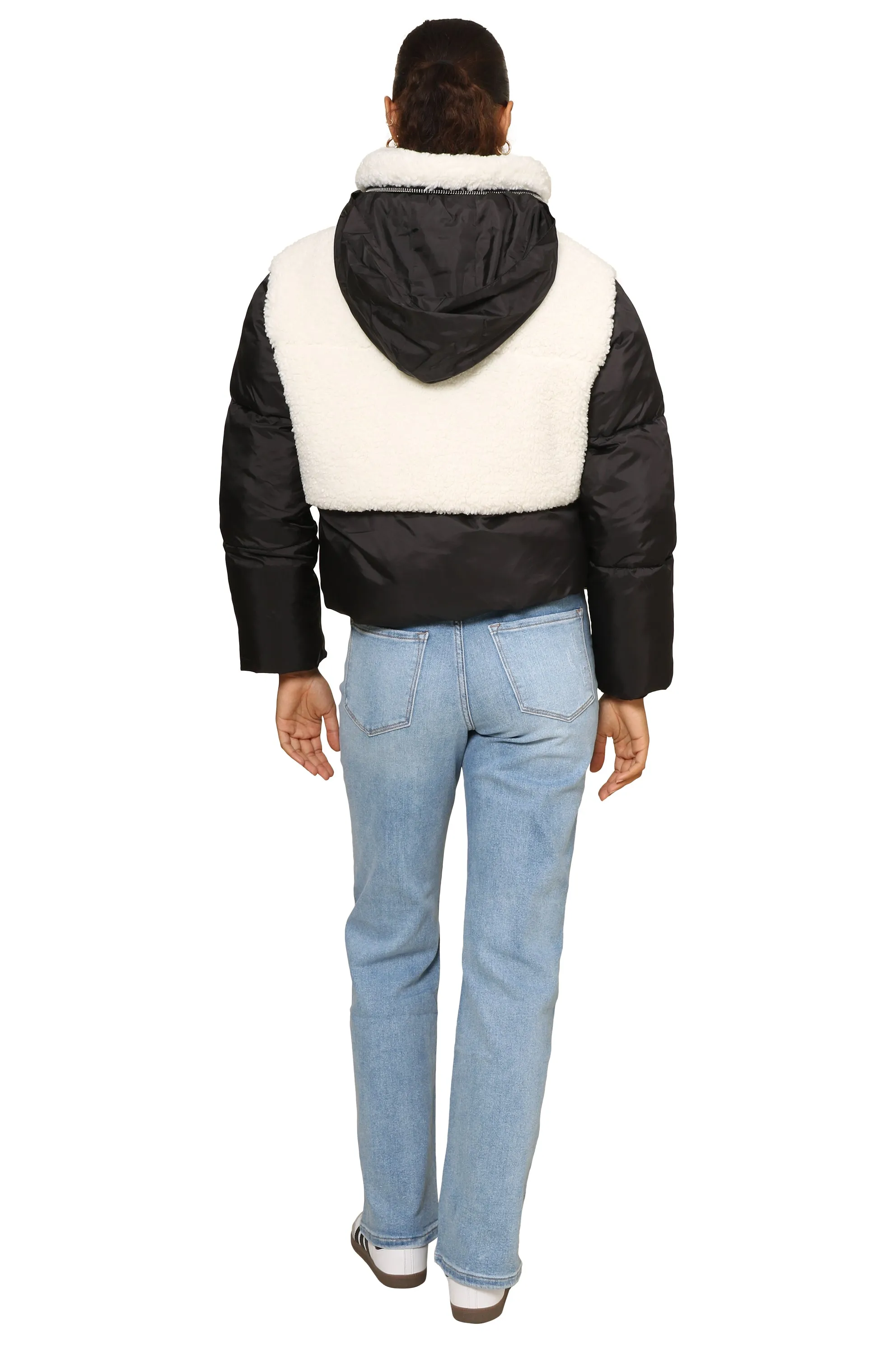 Phoebe Sherpa Puffer Jacket