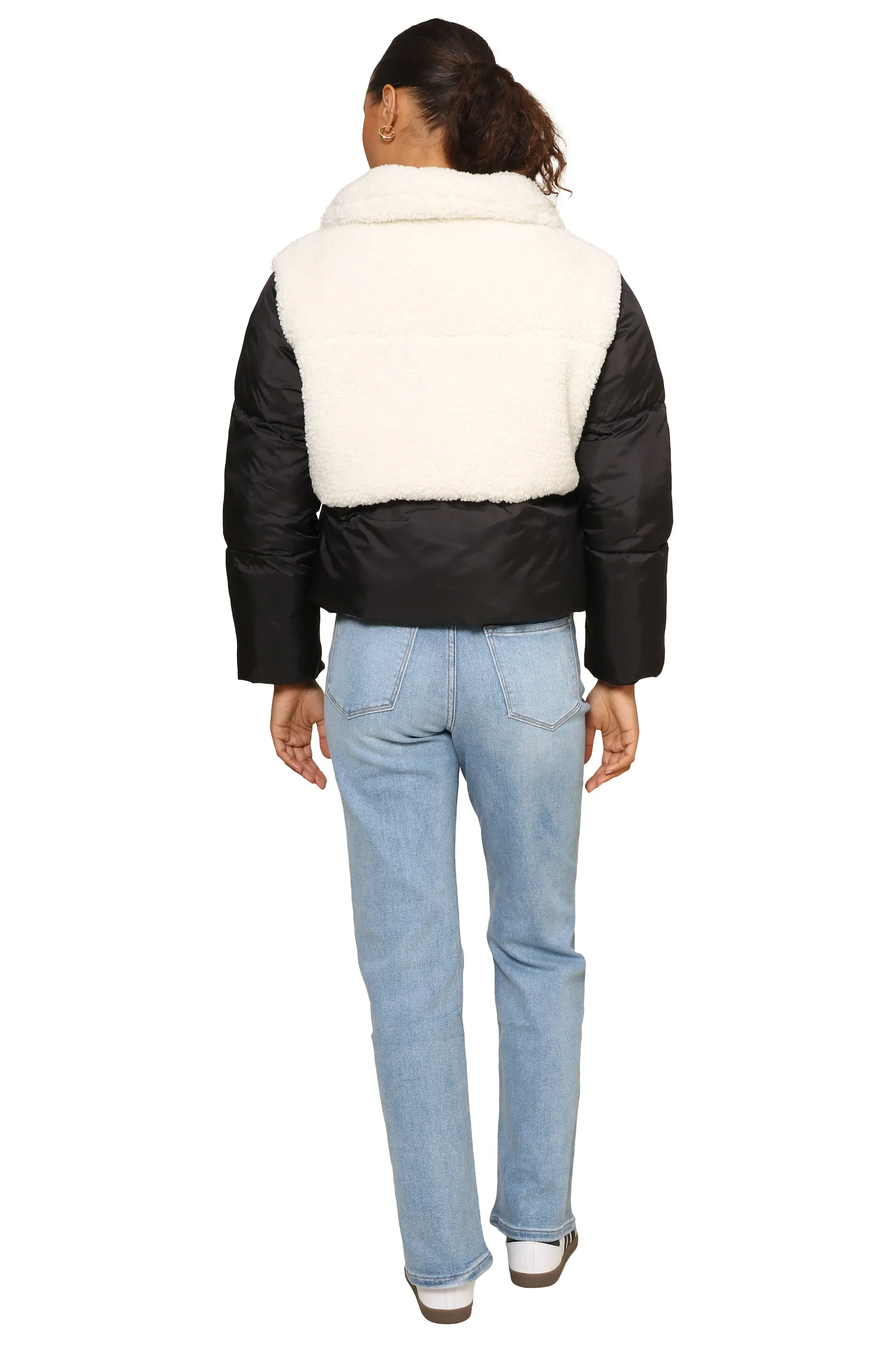 Phoebe Sherpa Puffer Jacket