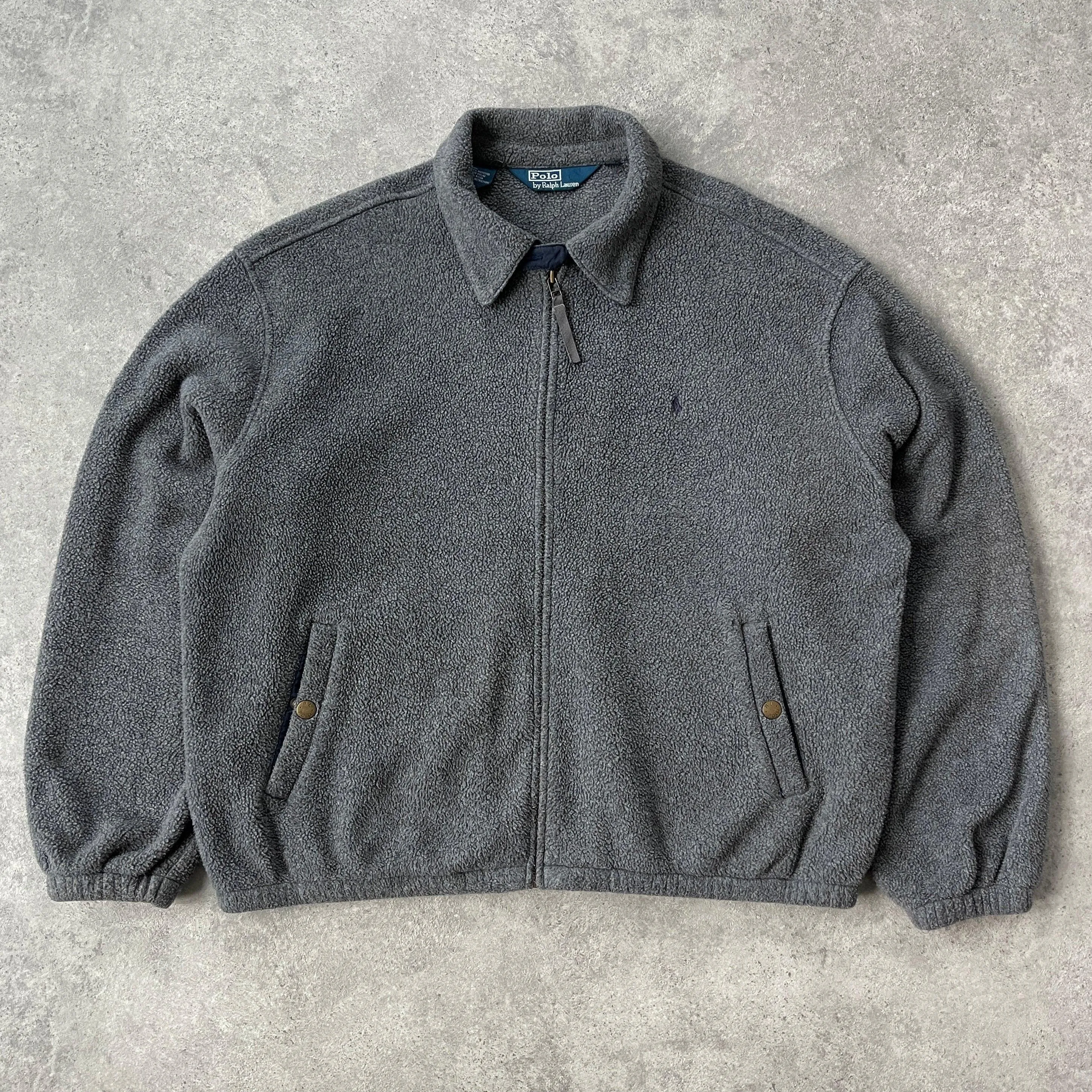 Ralph Lauren 1990s heavyweight fleece harrington jacket (XL)