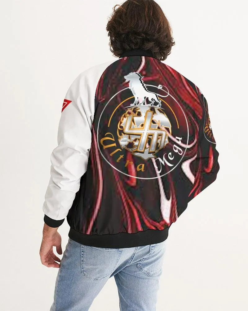 Red Marble 7 Mens Bomber