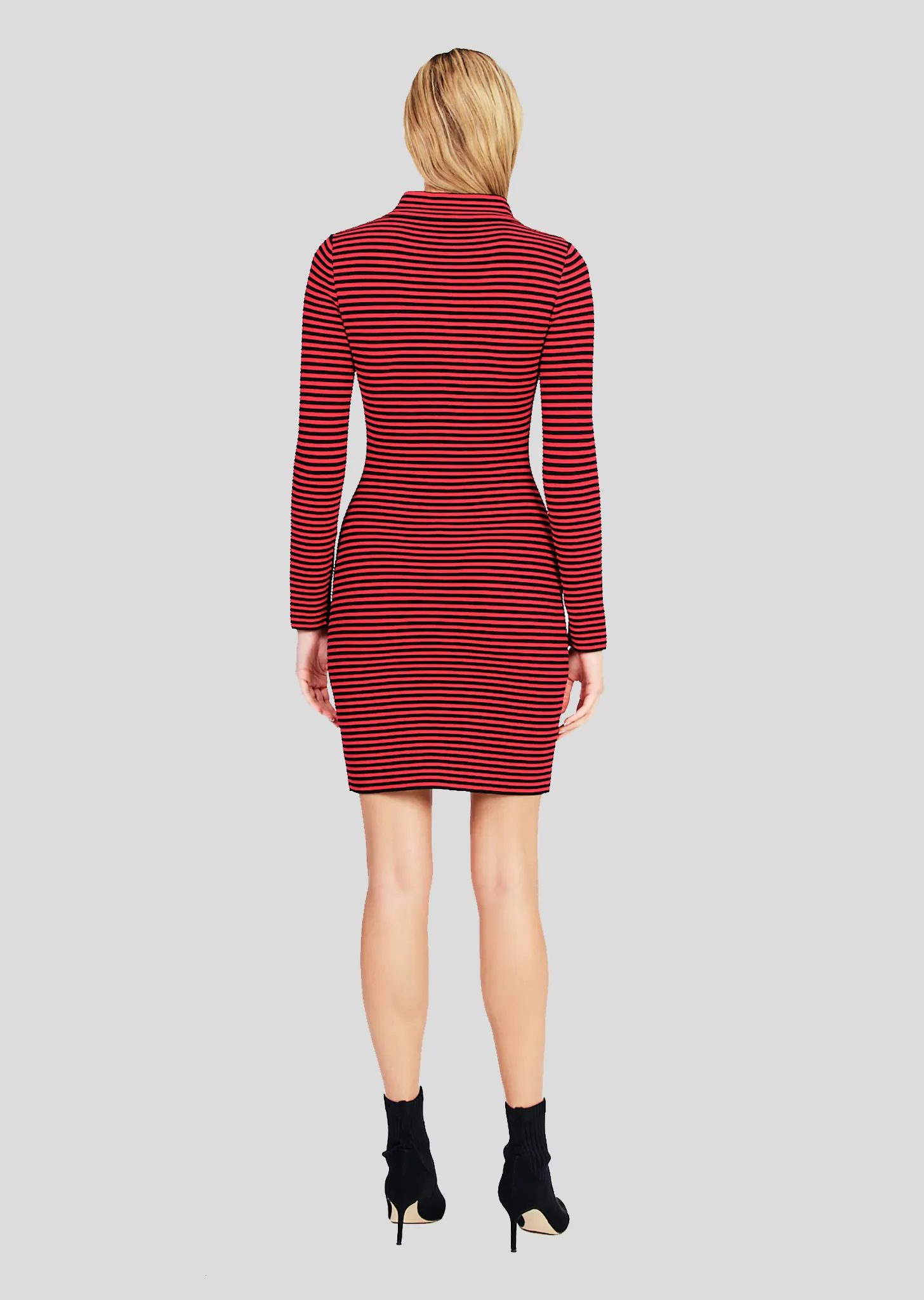 Sidonia – Long Jacket Dress with Stripes