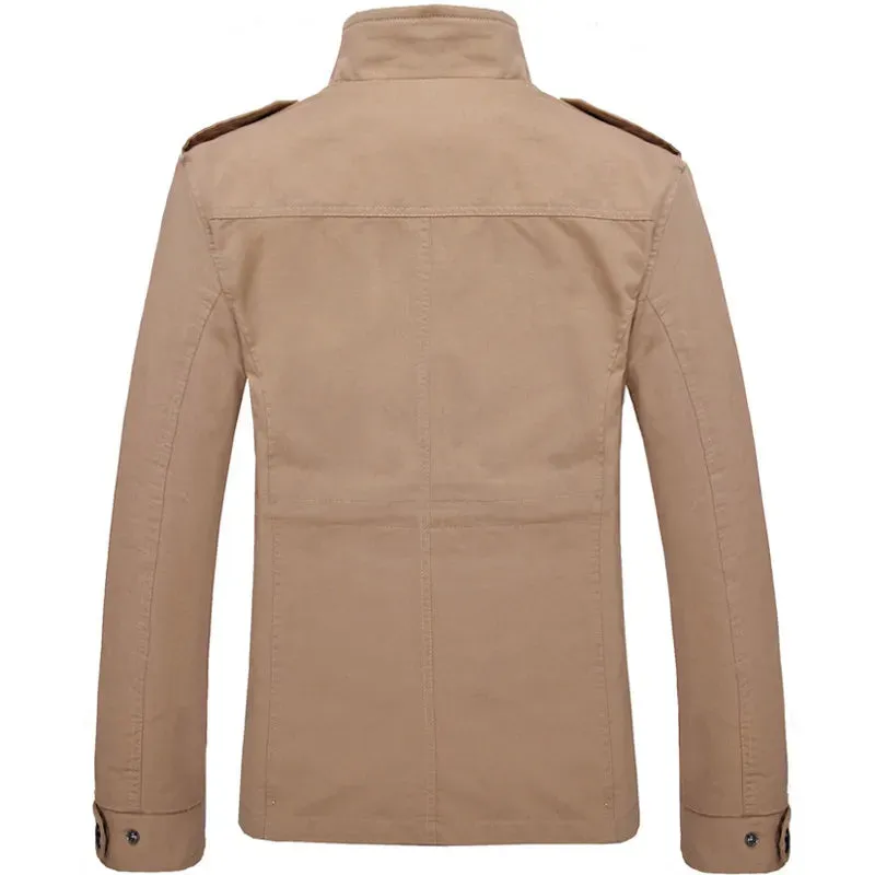 Slim Fit Men's Bomber Trench Jacket