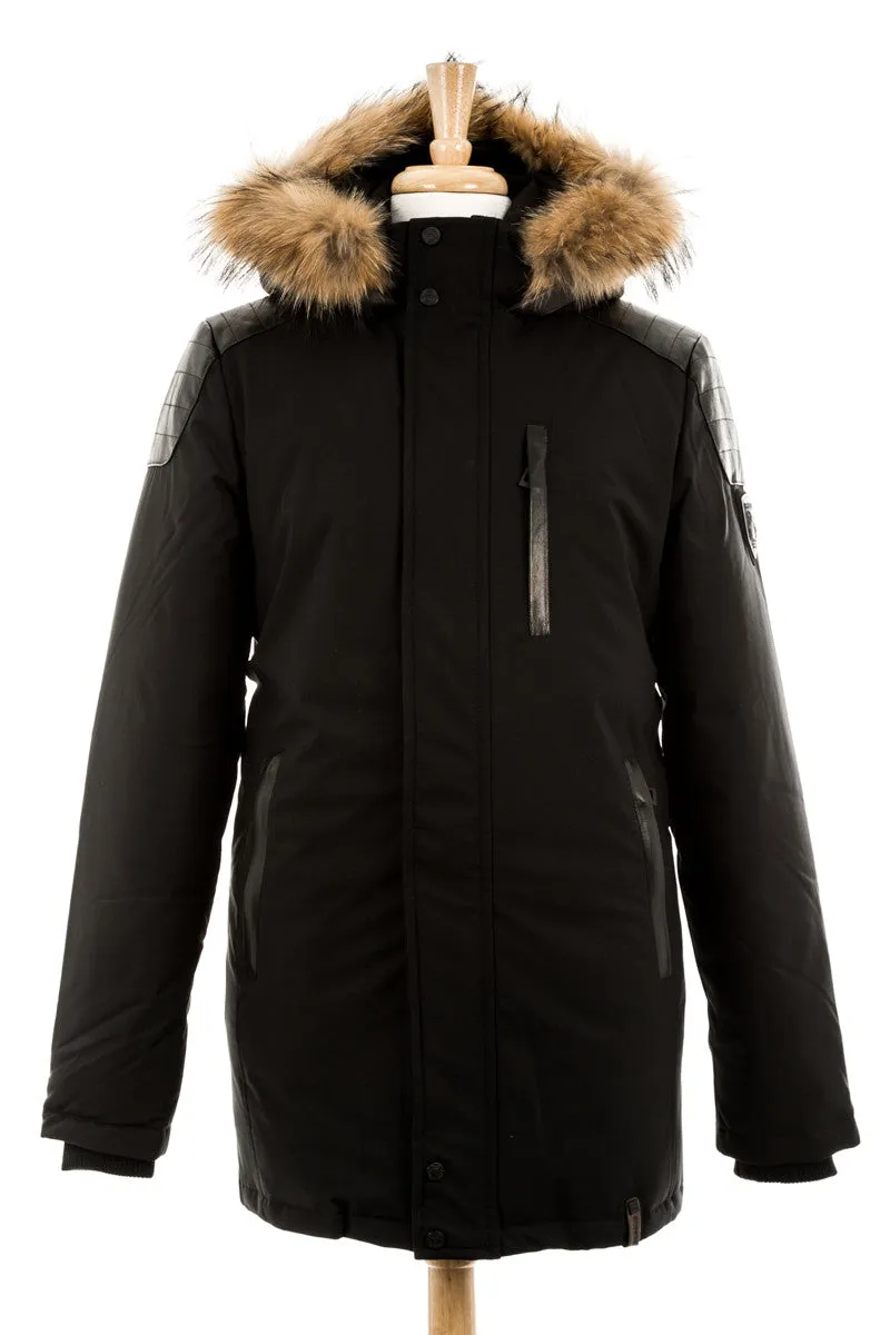 Stefano Parka Jacket With Fur Trim