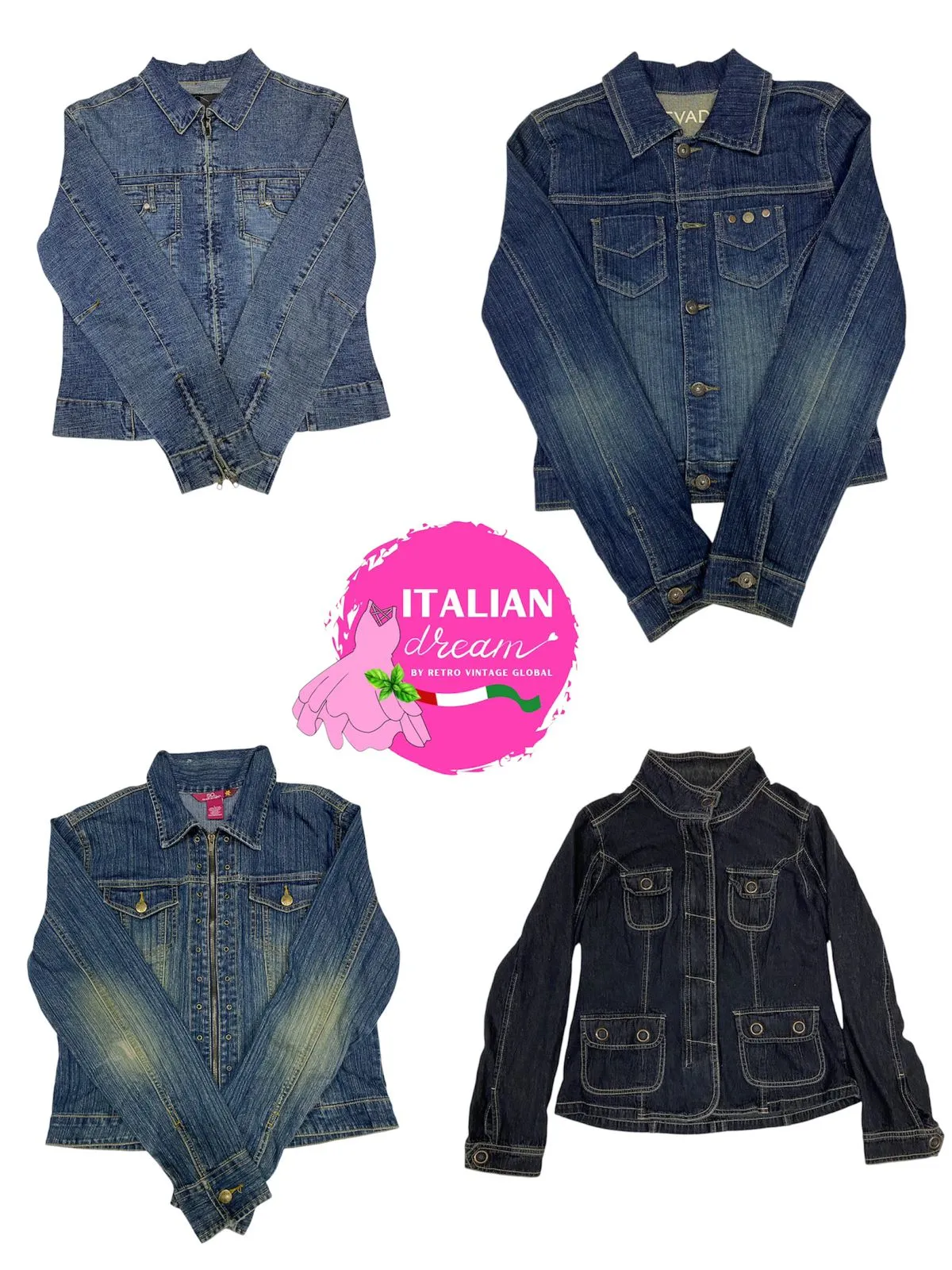 Street Style Y2K Zipup Denim Jacket