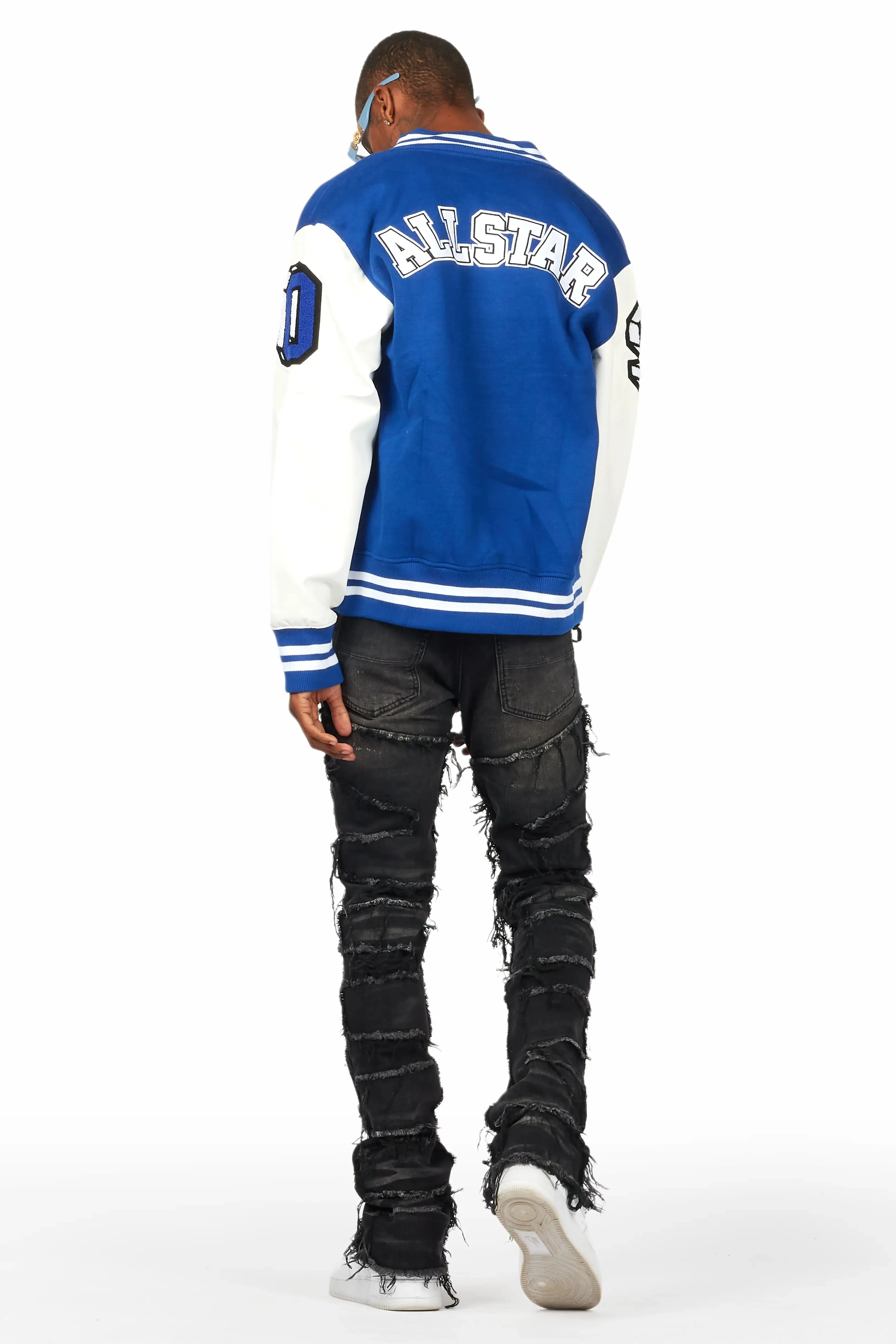 Tacey Royal Blue Varsity Jacket