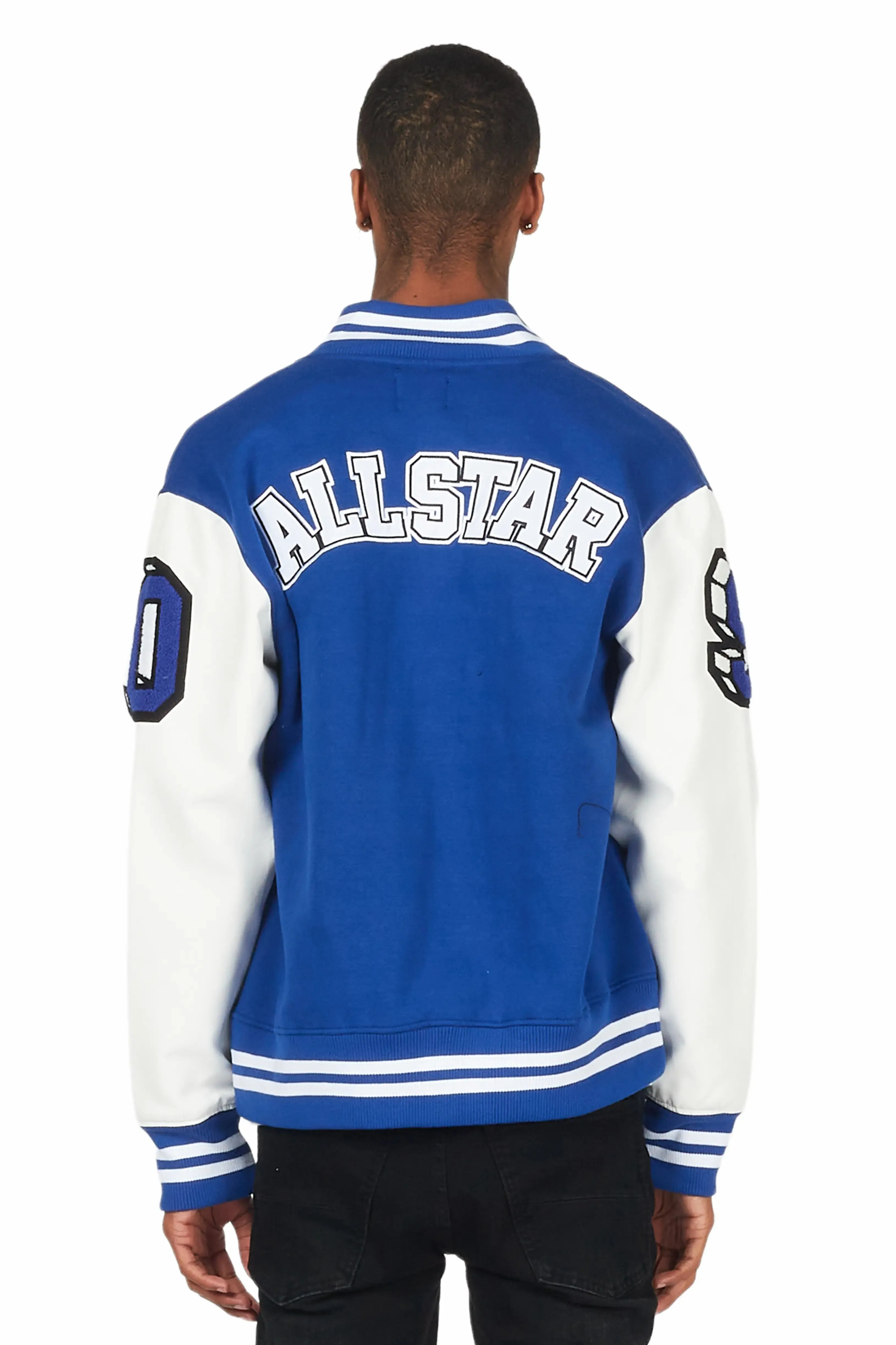 Tacey Royal Blue Varsity Jacket