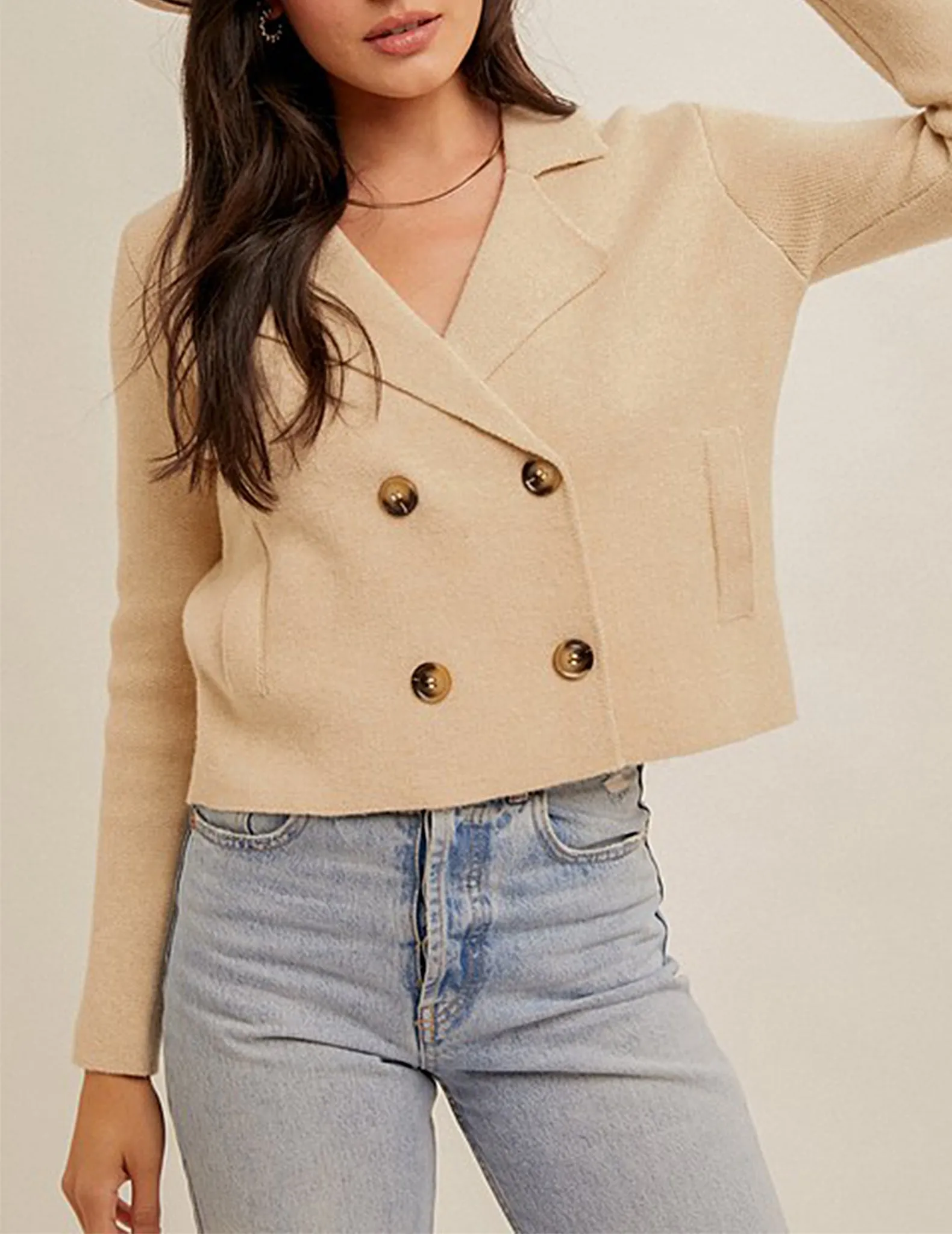 Verona Double Breasted Sweater Jacket